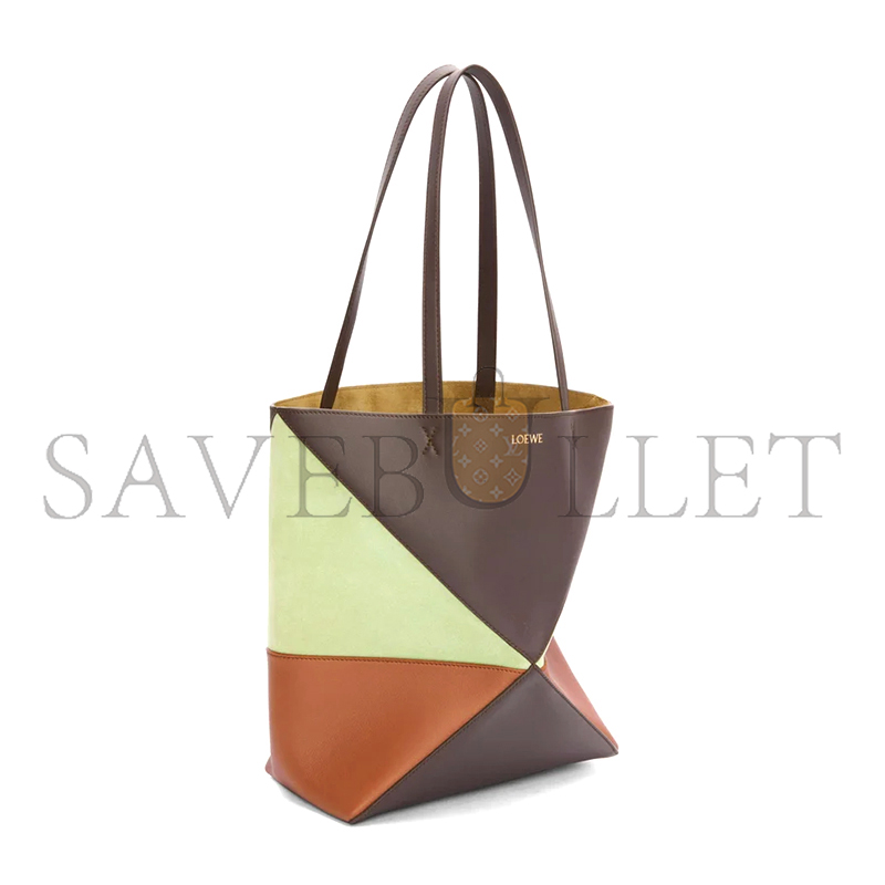 LOEWE MEDIUM PUZZLE FOLD TOTE IN CALFSKIN AND SUEDE A779G50X73 (25.5*31.5*14.5cm) LOEWE MEDIUM PUZZLE FOLD TOTE IN CALFSKIN AND SUEDE A779G50X73 (25.5*31.5*14.5cm)