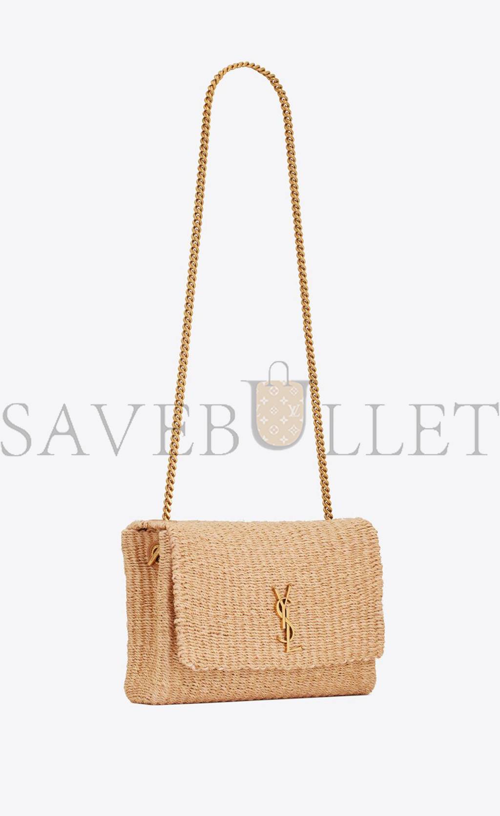 YSL KATE MEDIUM SUPPLE CHAIN BAG IN RAFFIA 580065FABK39551 (28.5*20*6cm) YSL KATE MEDIUM SUPPLE CHAIN BAG IN RAFFIA 580065FABK39551 (28.5*20*6cm)